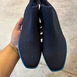 Women's Vivaia Knit Ankle Booties with Blue Trim